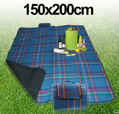 Tarvike 200x150cm ulkoilu/ranta/retkeilymatto (Sininen) Tarvike 200x150cm ulkoilu/ranta/retkeilymatto (Sininen)