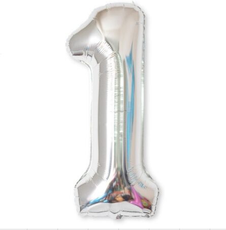 Tarvike 2 kpl 40-tuumaisia alumiinifolioisia numeropalloja (1-Hopea) Tarvike 2 kpl 40-tuumaisia alumiinifolioisia numeropalloja (1-Hopea)