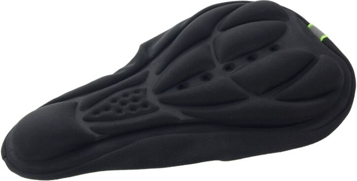 Tarvike 3D silikoni nylon ja geeli polkupyörän satulan suoja (Musta) Tarvike 3D silikoni nylon ja geeli polkupyörän satulan suoja (Musta)
