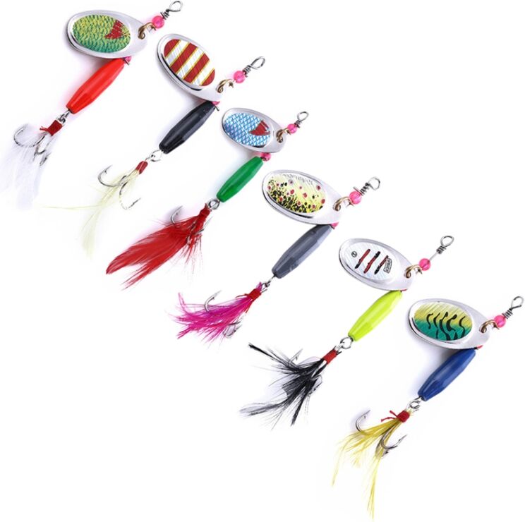 Tarvike 6kpl 5cm/4g Reservoir Sequins-syöttejä koukulla Tarvike 6kpl 5cm/4g Reservoir Sequins-syöttejä koukulla