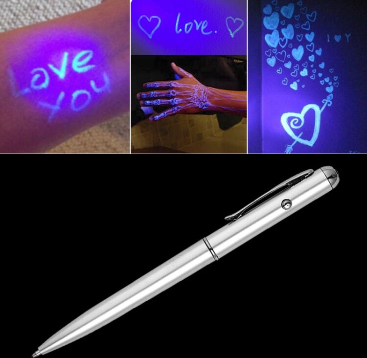 Tarvike Luova LED UV-valoinen mustekynä Tarvike Luova LED UV-valoinen mustekynä