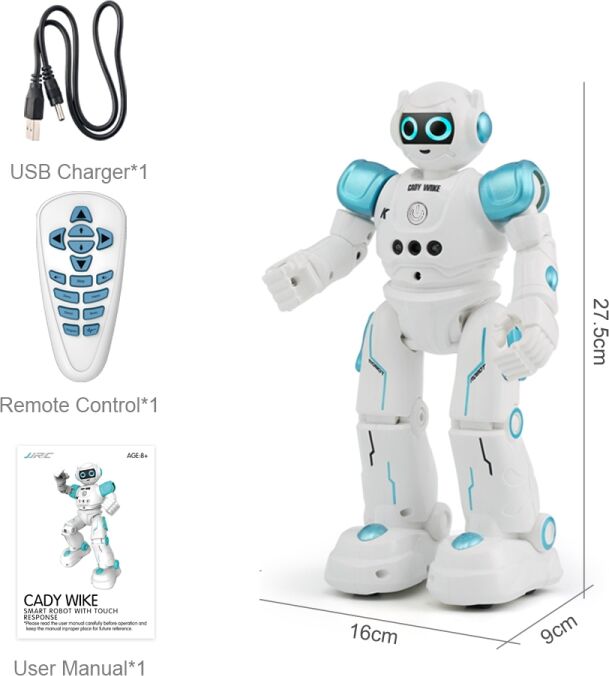 Tarvike JJR/C R11 Cady Wike Smart-ohjausrobotti LED-valolla (Sininen) Tarvike JJR/C R11 Cady Wike Smart-ohjausrobotti LED-valolla (Sininen)