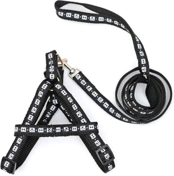 Tarvike Keskikokoiset kissan säädettävät valjaat, 120cm kauluksella (Musta) Tarvike Keskikokoiset kissan säädettävät valjaat, 120cm kauluksella (Musta)