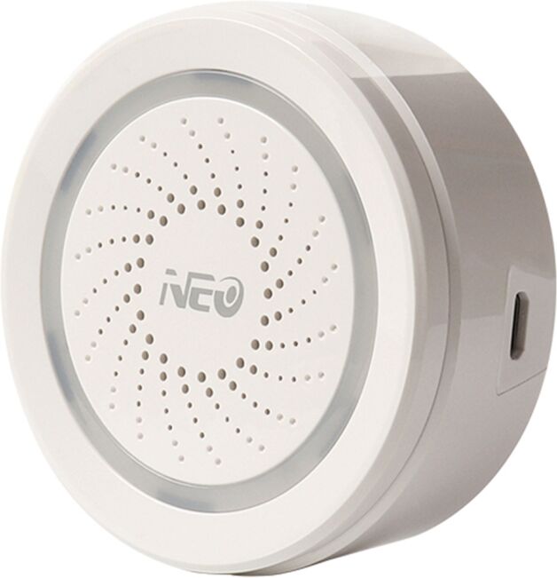 Tarvike NAS-AB02W WiFi USB-sireenihälytysanturi kotiin Tarvike NAS-AB02W WiFi USB-sireenihälytysanturi kotiin