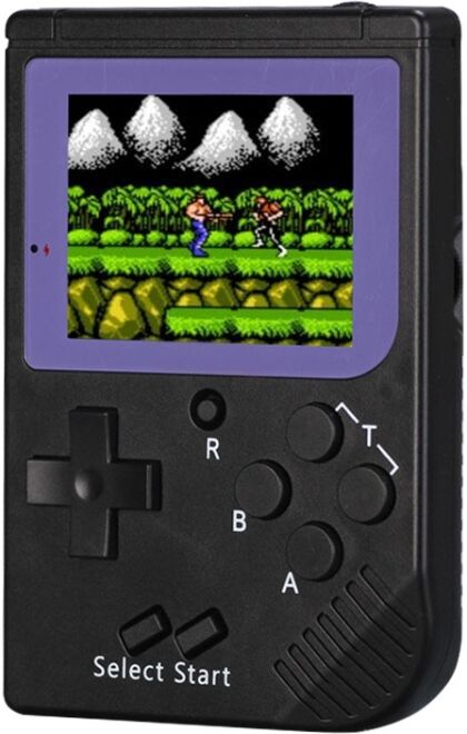 Tarvike Mini käsikonsoli, 126 retropeliä (Musta) Tarvike Mini käsikonsoli, 126 retropeliä (Musta)