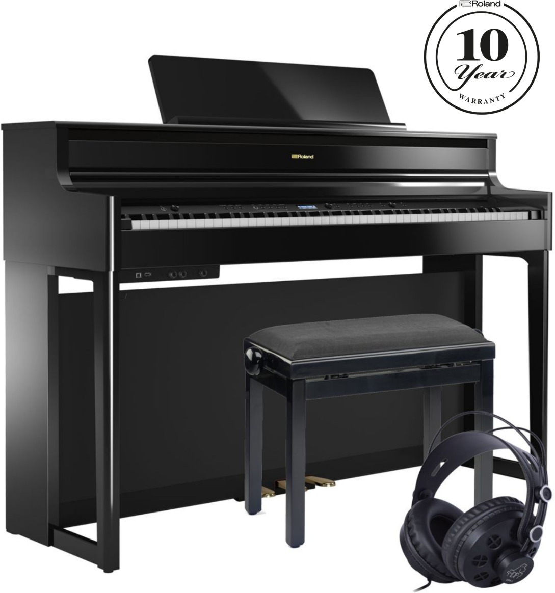 Roland HP-704 Kiiltävä Musta Pakettitarjous Roland HP-704 Kiiltävä Musta Pakettitarjous