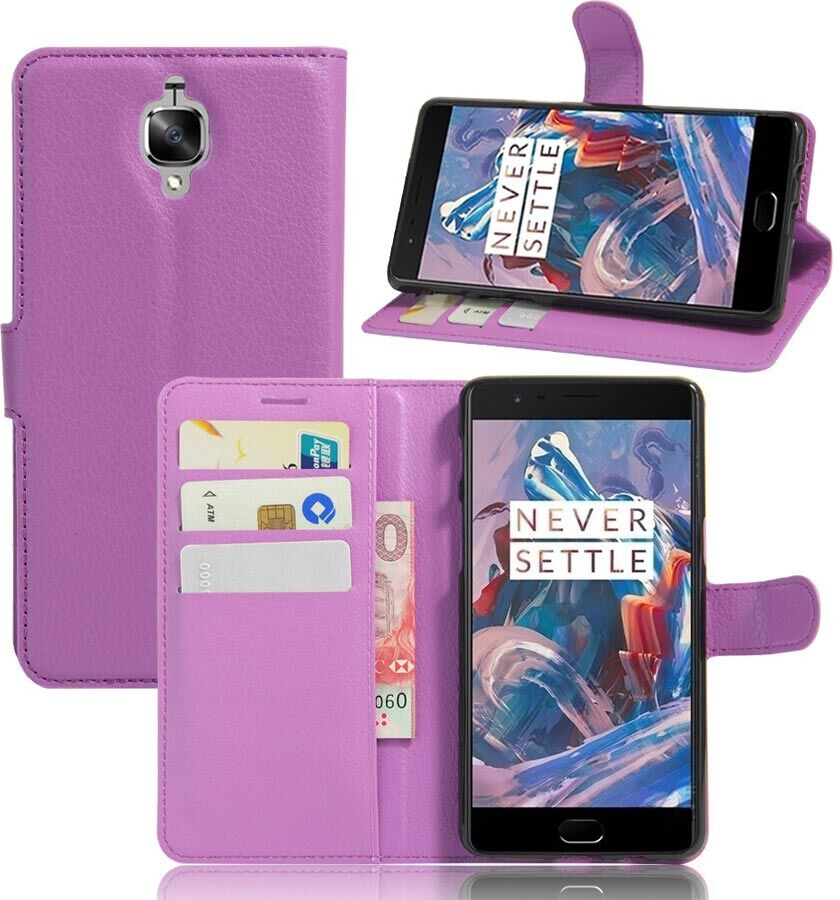 Puhelimenkuoret.fi OnePlus 3 / 3T Lompakkokotelo Violetti Puhelimenkuoret.fi OnePlus 3 / 3T Lompakkokotelo Violetti