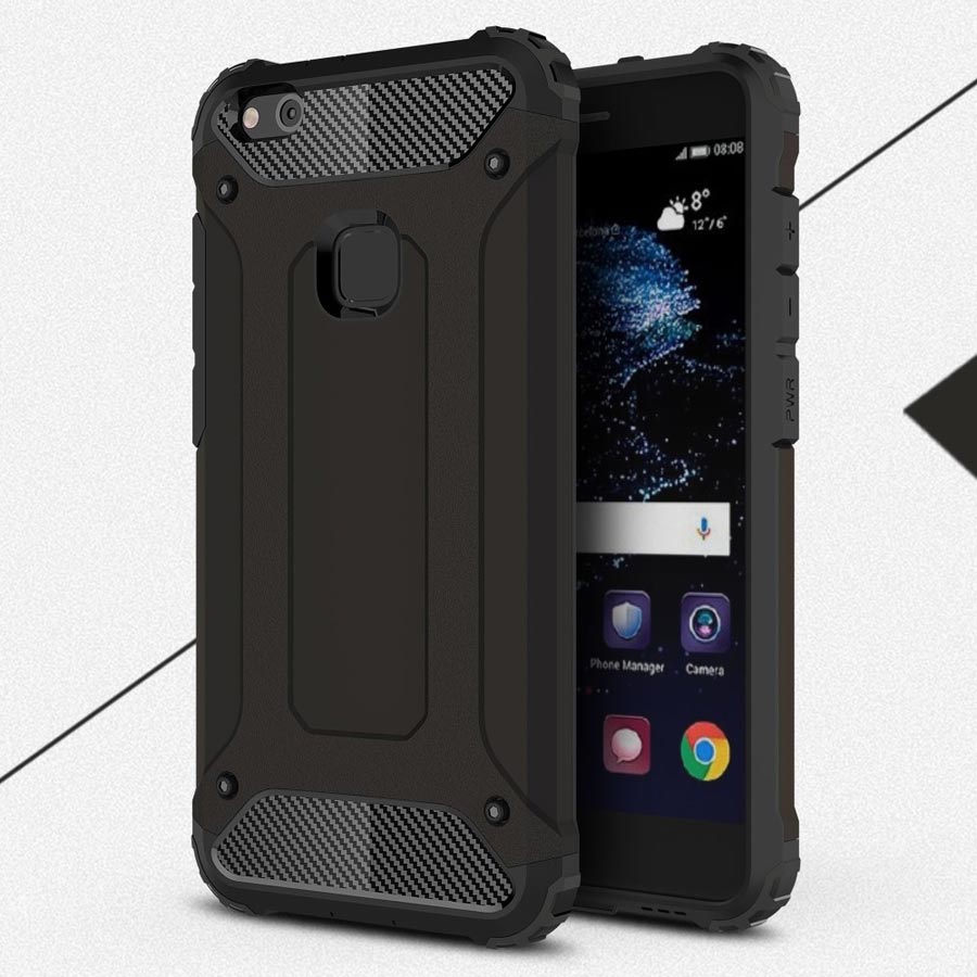 Puhelimenkuoret.fi Huawei P10 Lite Suojakuori 2-osainen Musta Puhelimenkuoret.fi Huawei P10 Lite Suojakuori 2-osainen Musta