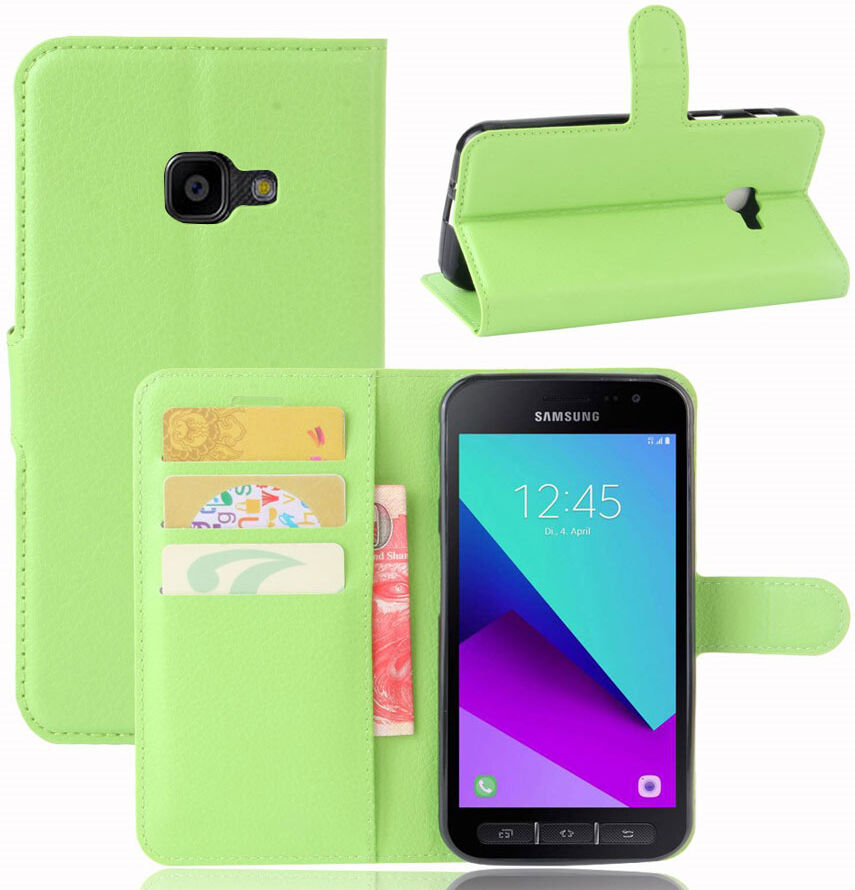 Puhelimenkuoret.fi Samsung Galaxy Xcover 4 / 4s Lompakkokotelo Vihreä Puhelimenkuoret.fi Samsung Galaxy Xcover 4 / 4s Lompakkokotelo Vihreä