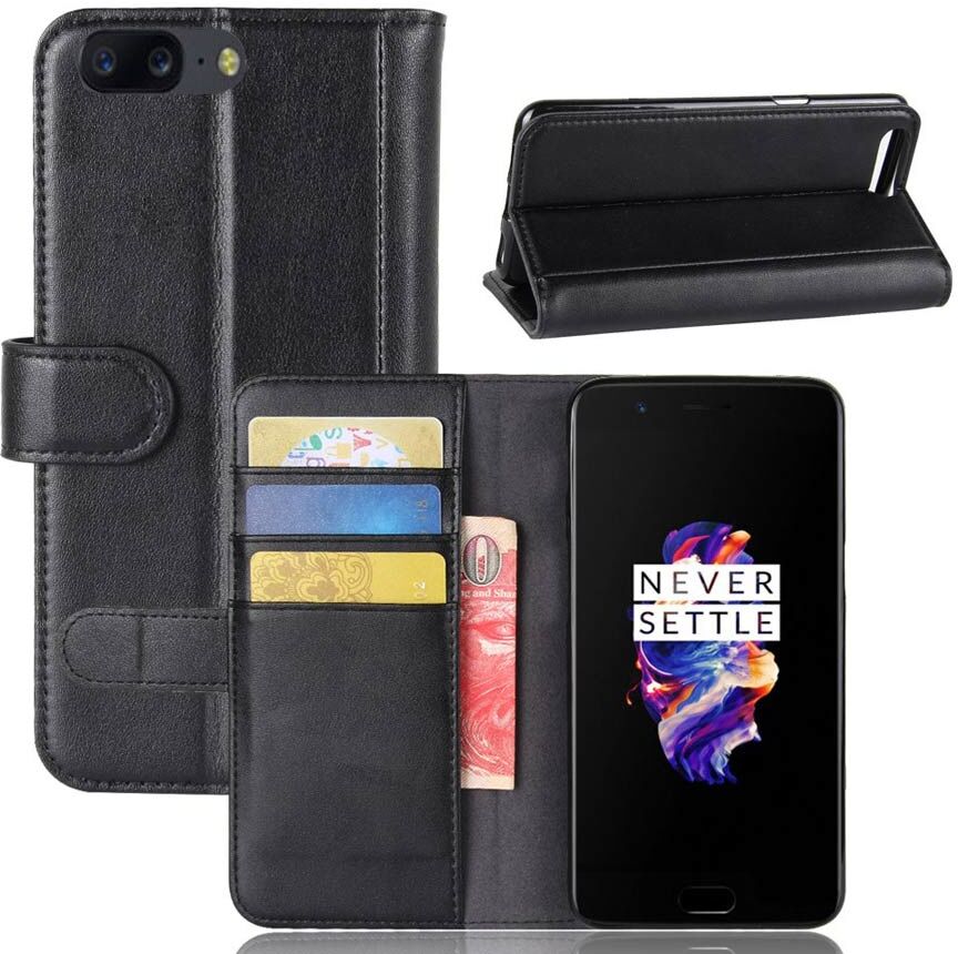 Puhelimenkuoret.fi OnePlus 5 Suojakotelo Musta Nahka Puhelimenkuoret.fi OnePlus 5 Suojakotelo Musta Nahka