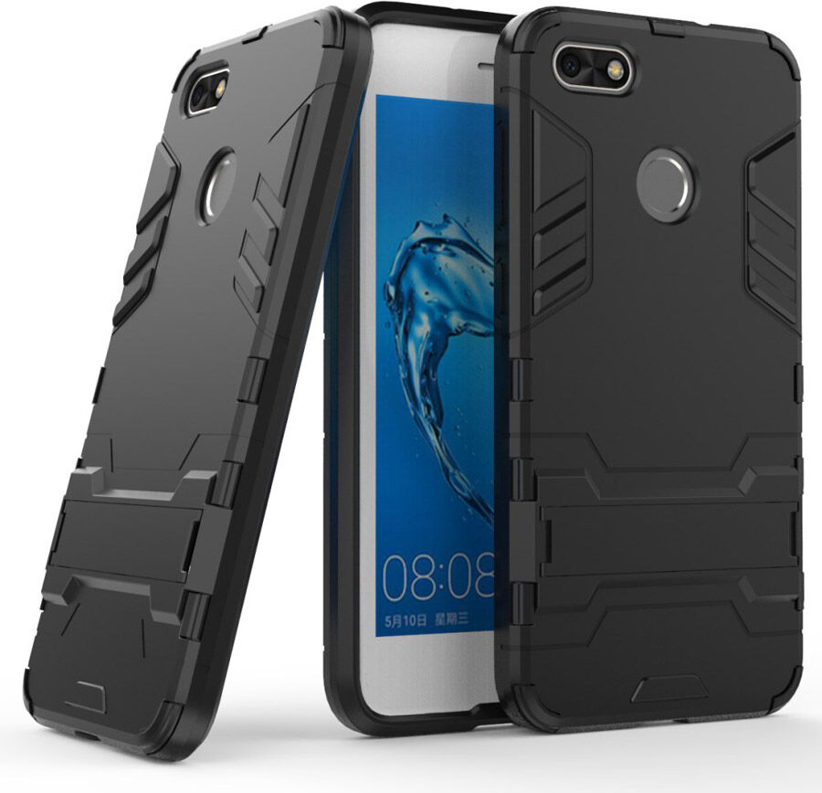 Puhelimenkuoret.fi Huawei P9 Lite Mini Suojakuori 2-osainen Musta Puhelimenkuoret.fi Huawei P9 Lite Mini Suojakuori 2-osainen Musta