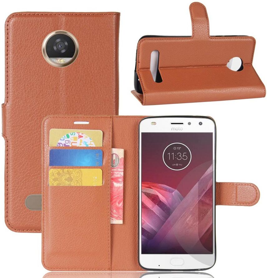 Puhelimenkuoret.fi Lenovo Moto Z2 Play Suojakotelo Ruskea Puhelimenkuoret.fi Lenovo Moto Z2 Play Suojakotelo Ruskea