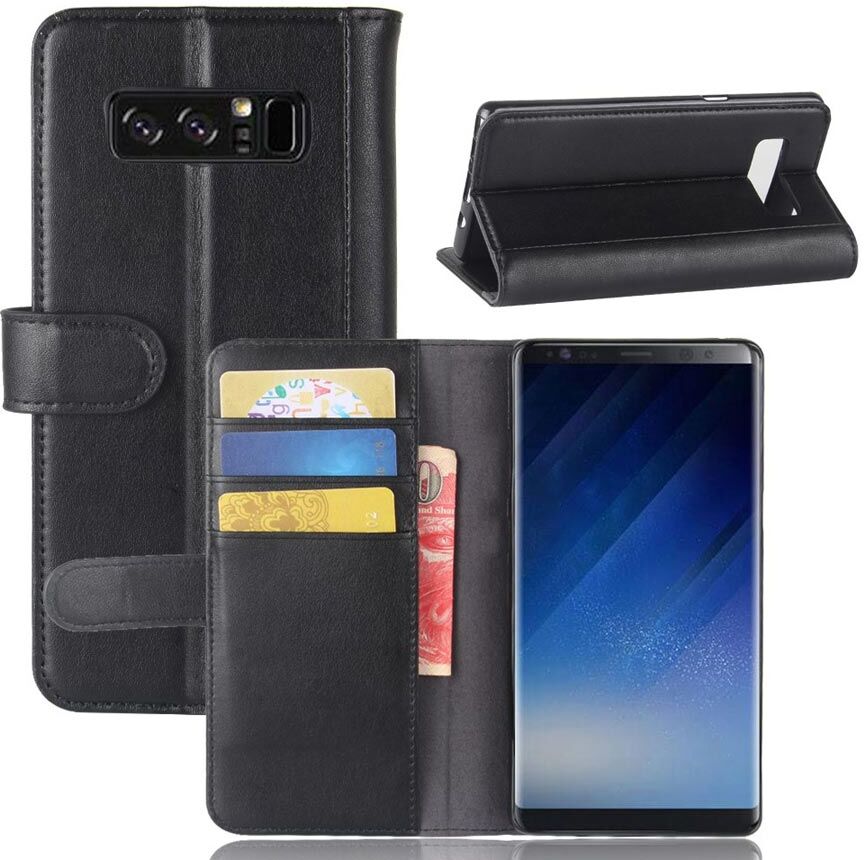 Puhelimenkuoret.fi Samsung Galaxy Note 8 Nahkakotelo Musta Puhelimenkuoret.fi Samsung Galaxy Note 8 Nahkakotelo Musta