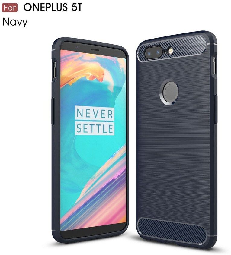 Puhelimenkuoret.fi OnePlus 5T Suojakuori Hiilikuitu Tummansininen Puhelimenkuoret.fi OnePlus 5T Suojakuori Hiilikuitu Tummansininen
