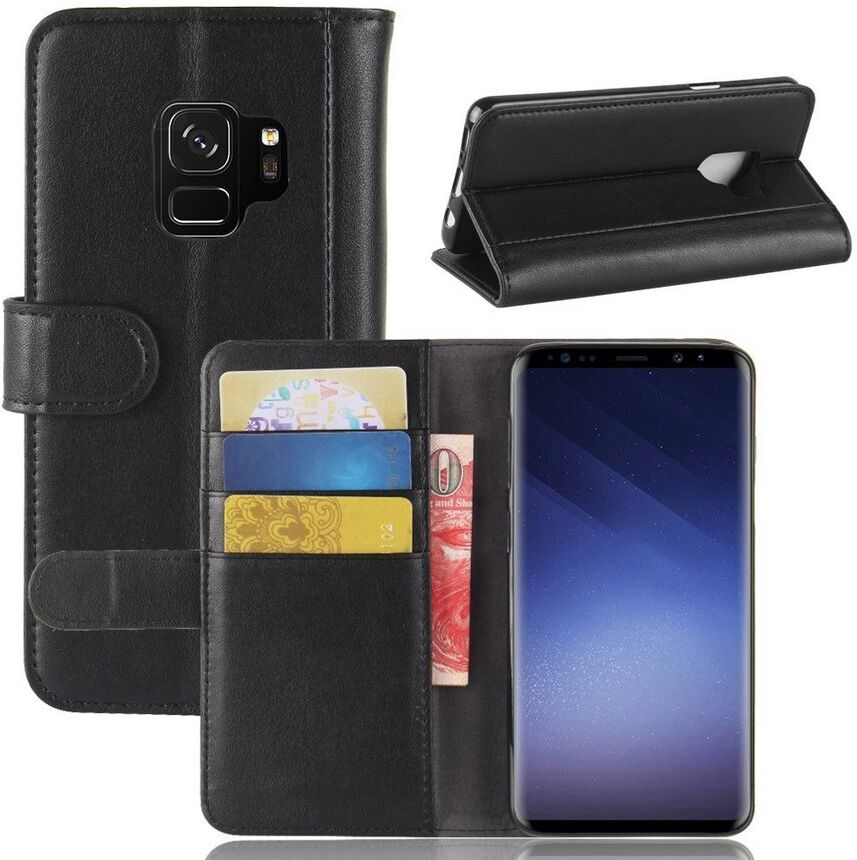 Puhelimenkuoret.fi Samsung Galaxy S9 Suojakotelo Musta Nahka Puhelimenkuoret.fi Samsung Galaxy S9 Suojakotelo Musta Nahka