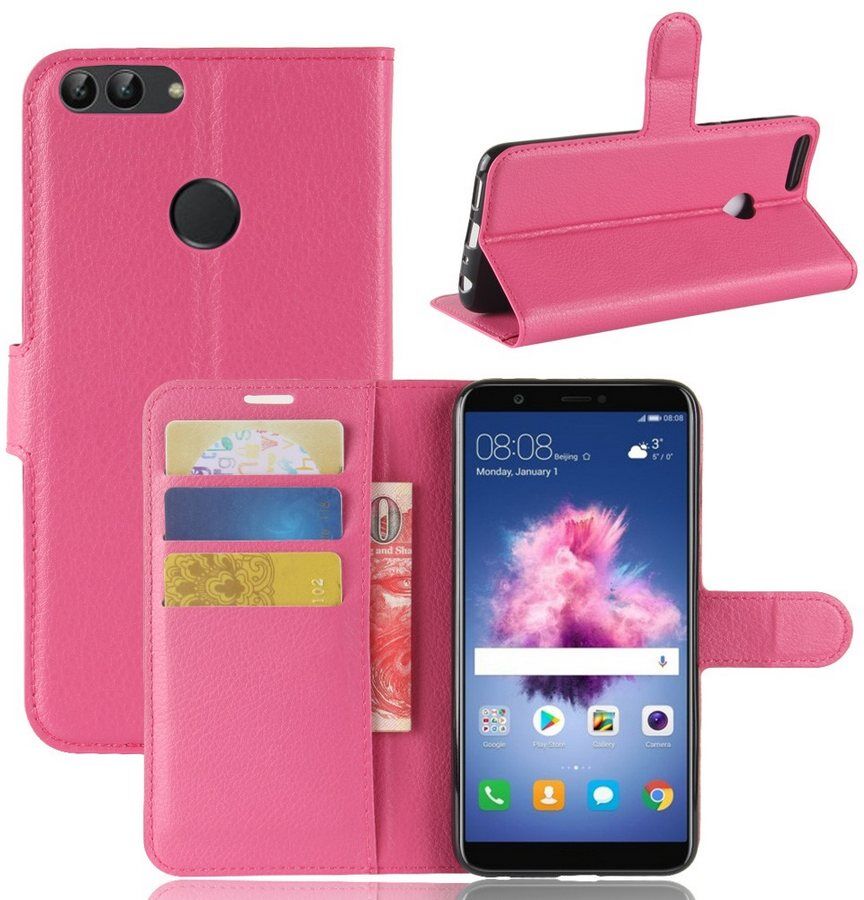 Puhelimenkuoret.fi Huawei P Smart Lompakkokotelo Pinkki Puhelimenkuoret.fi Huawei P Smart Lompakkokotelo Pinkki