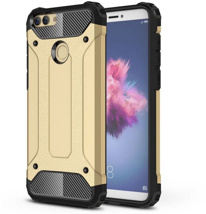 Puhelimenkuoret.fi Huawei P Smart Suojakuori 2-osainen Kulta Puhelimenkuoret.fi Huawei P Smart Suojakuori 2-osainen Kulta