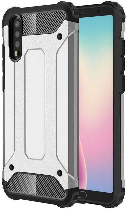 Puhelimenkuoret.fi Huawei P20 Suojakuori 2-osainen Hopea Puhelimenkuoret.fi Huawei P20 Suojakuori 2-osainen Hopea