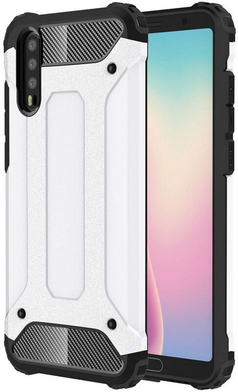 Puhelimenkuoret.fi Huawei P20 Suojakuori 2-osainen Valkoinen Puhelimenkuoret.fi Huawei P20 Suojakuori 2-osainen Valkoinen