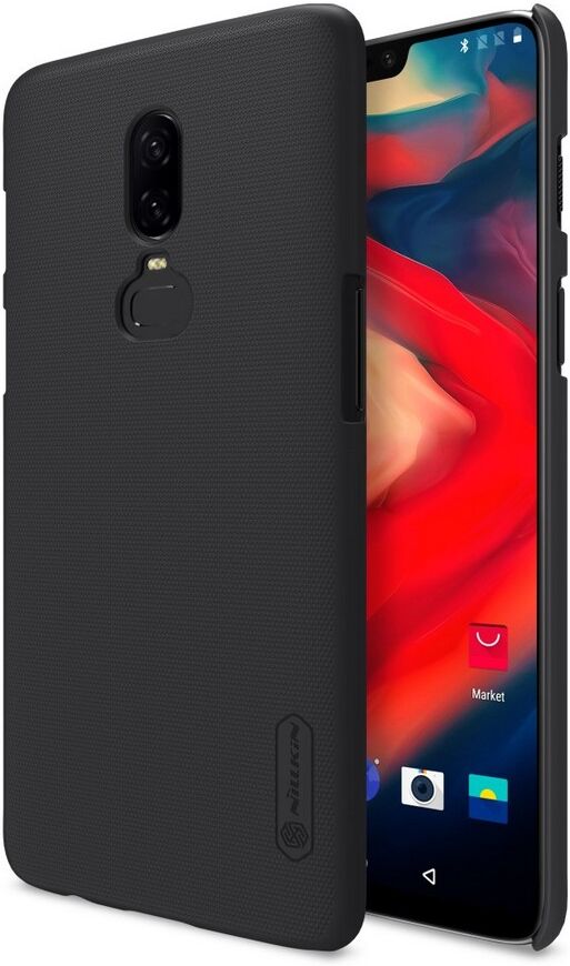 Puhelimenkuoret.fi OnePlus 6 Suojakuori Nillkin Frosted Musta