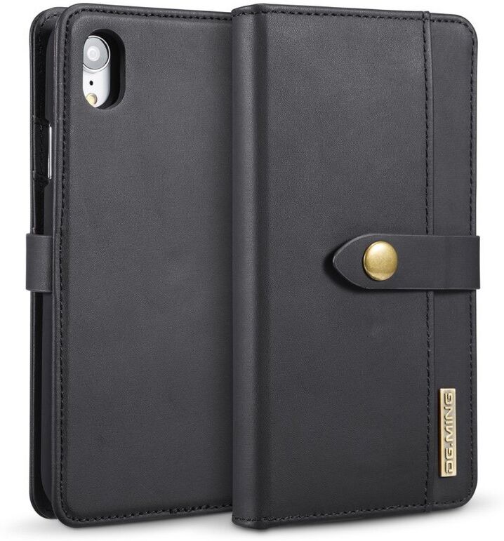 Puhelimenkuoret.fi Apple iPhone XR 2-in-1 Nahkakotelo DG.MING Musta Puhelimenkuoret.fi Apple iPhone XR 2-in-1 Nahkakotelo DG.MING Musta