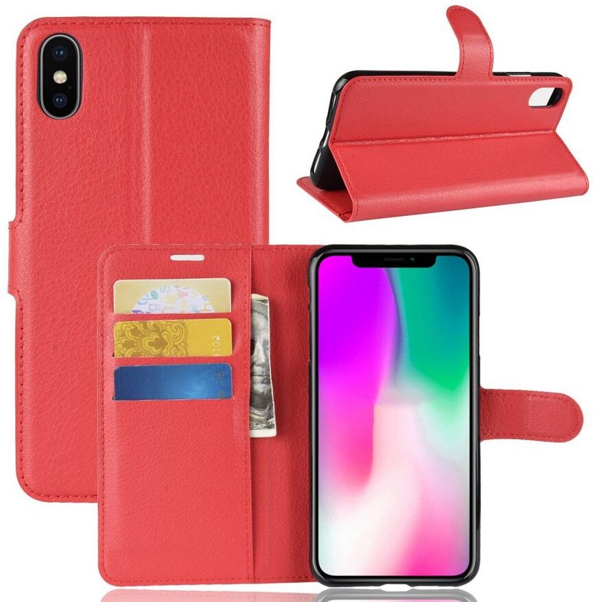 Puhelimenkuoret.fi Apple iPhone XR Lompakkokotelo Punainen Puhelimenkuoret.fi Apple iPhone XR Lompakkokotelo Punainen