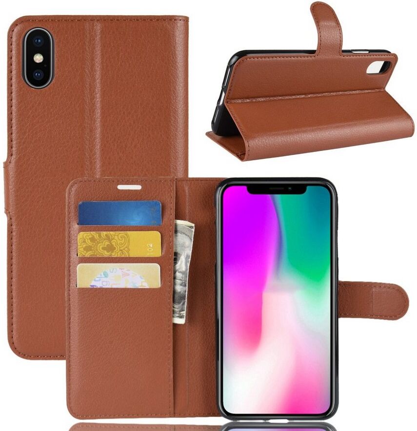 Puhelimenkuoret.fi Apple iPhone XR Lompakkokotelo Ruskea Puhelimenkuoret.fi Apple iPhone XR Lompakkokotelo Ruskea