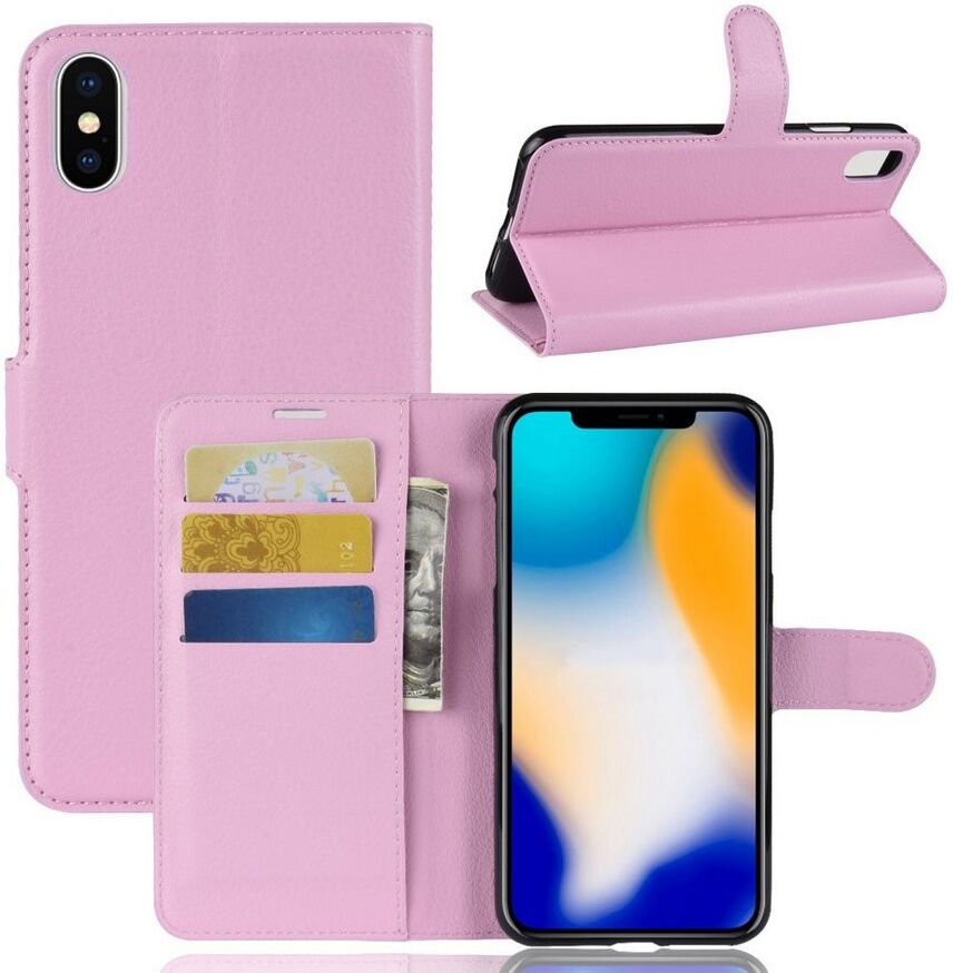 Puhelimenkuoret.fi Apple iPhone Xs Max Lompakkokotelo Vaaleanpunainen Puhelimenkuoret.fi Apple iPhone Xs Max Lompakkokotelo Vaaleanpunainen