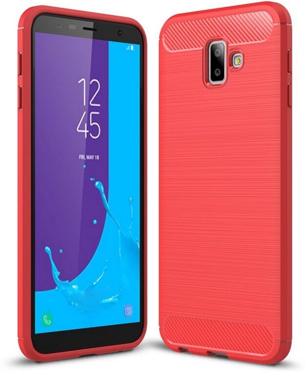 Puhelimenkuoret.fi Samsung Galaxy J6+ (2018) Suojakuori Hiilikuitu Punainen Puhelimenkuoret.fi Samsung Galaxy J6+ (2018) Suojakuori Hiilikuitu Punainen