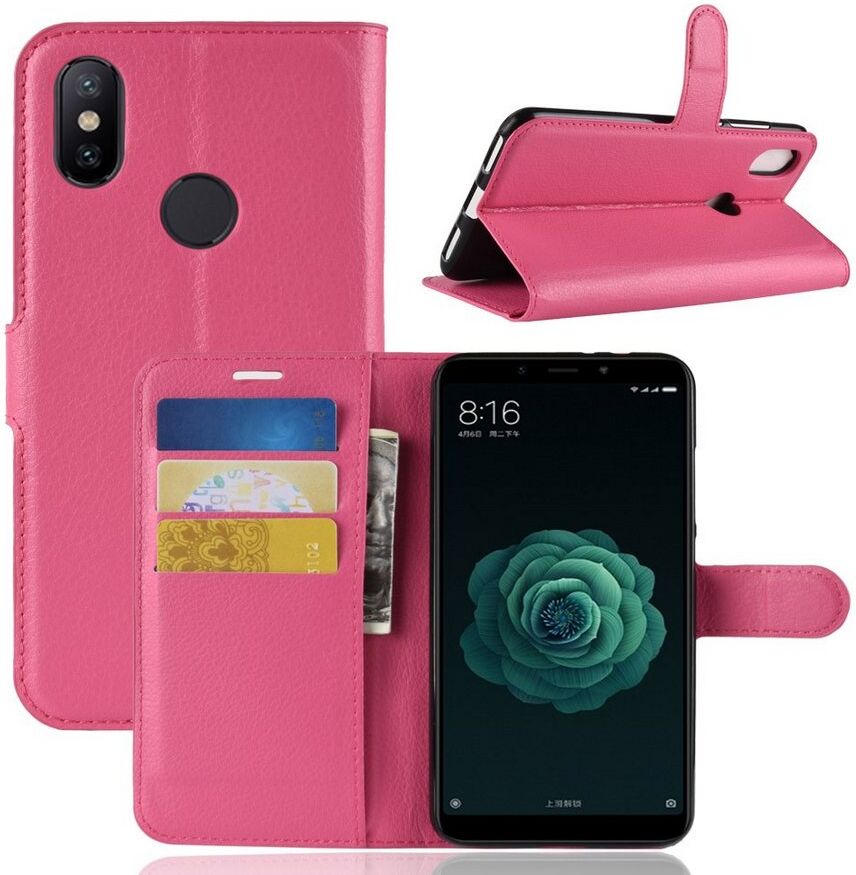Puhelimenkuoret.fi Xiaomi Mi A2 Suojakotelo Pinkki Lompakko Puhelimenkuoret.fi Xiaomi Mi A2 Suojakotelo Pinkki Lompakko