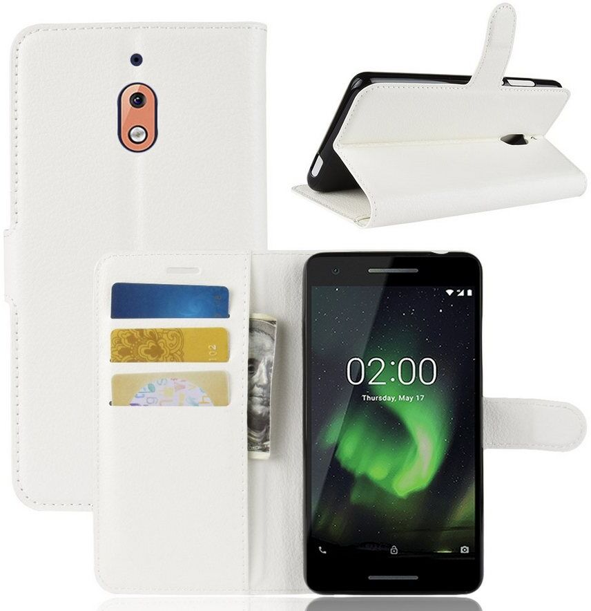 Puhelimenkuoret.fi Nokia 2.1 (2018) Suojakotelo Valkoinen Lompakko Puhelimenkuoret.fi Nokia 2.1 (2018) Suojakotelo Valkoinen Lompakko