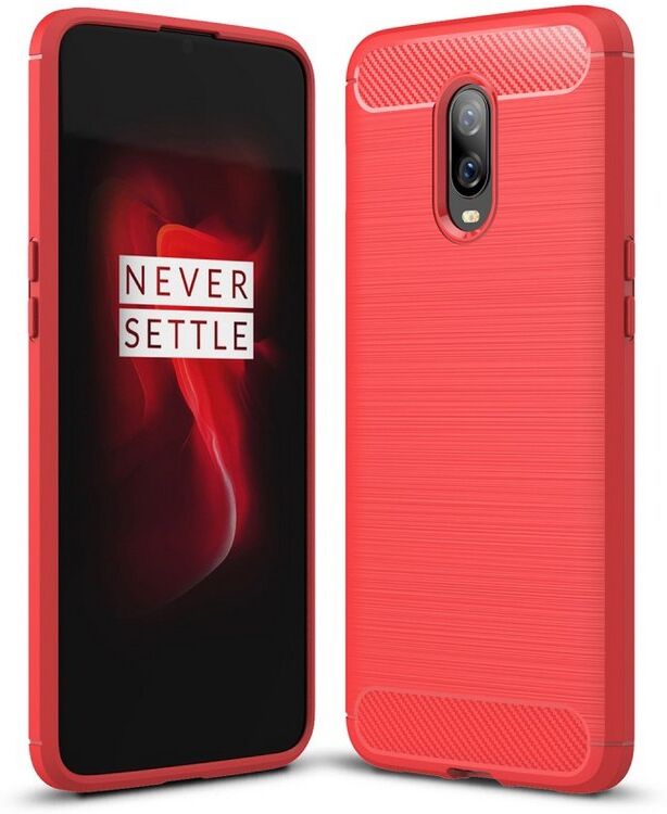 Puhelimenkuoret.fi OnePlus 6T Suojakuori Hiilikuitu Punainen Puhelimenkuoret.fi OnePlus 6T Suojakuori Hiilikuitu Punainen