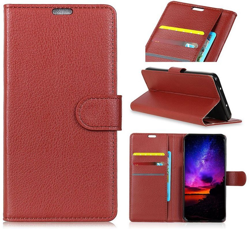 Puhelimenkuoret.fi Huawei P Smart (2019) Suojakotelo Ruskea Lompakko Puhelimenkuoret.fi Huawei P Smart (2019) Suojakotelo Ruskea Lompakko