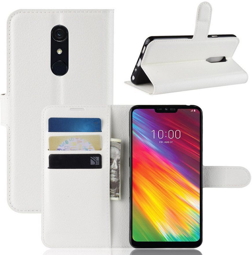 Puhelimenkuoret.fi LG G7 Fit Suojakotelo PU-Nahka Valkoinen Puhelimenkuoret.fi LG G7 Fit Suojakotelo PU-Nahka Valkoinen