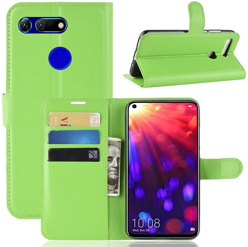 Puhelimenkuoret.fi Huawei Honor View 20 Kotelo PU-Nahka Vihreä Puhelimenkuoret.fi Huawei Honor View 20 Kotelo PU-Nahka Vihreä