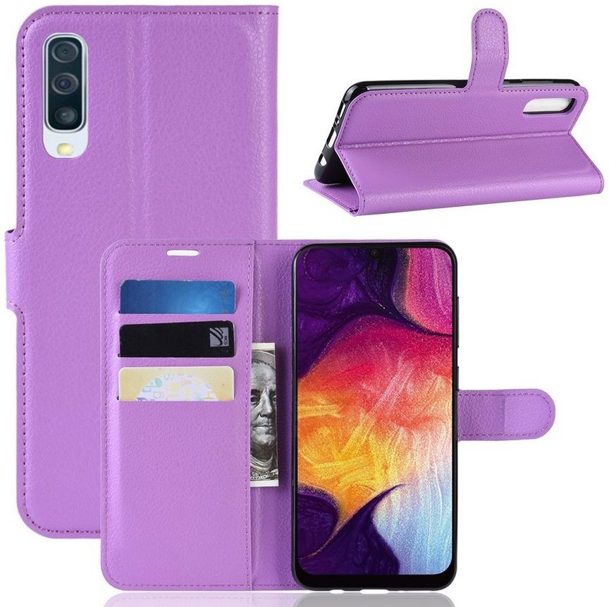 Puhelimenkuoret.fi Samsung Galaxy A50 Kotelo PU-Nahka Violetti Puhelimenkuoret.fi Samsung Galaxy A50 Kotelo PU-Nahka Violetti