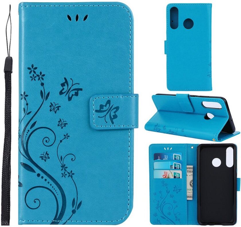 Puhelimenkuoret.fi Huawei P30 Lite Suojakotelo Kukka Sininen Puhelimenkuoret.fi Huawei P30 Lite Suojakotelo Kukka Sininen