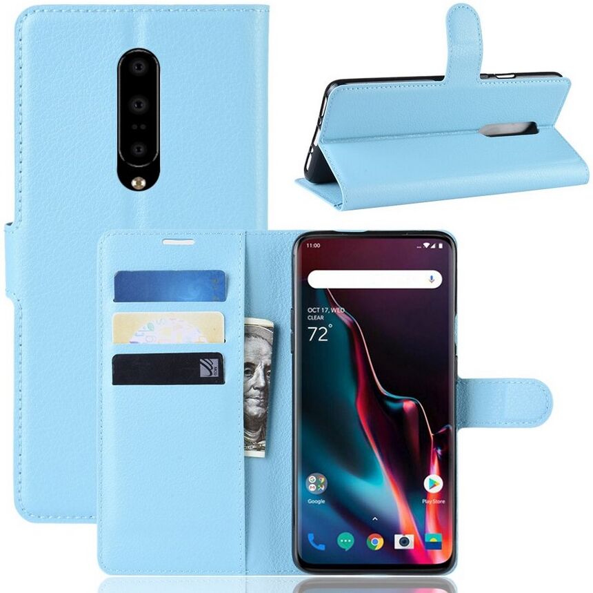 Puhelimenkuoret.fi OnePlus 7 Pro Kotelo PU-Nahka Sininen Puhelimenkuoret.fi OnePlus 7 Pro Kotelo PU-Nahka Sininen