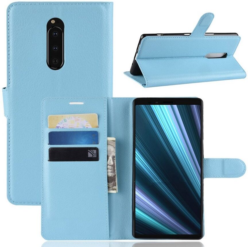 Puhelimenkuoret.fi Sony Xperia 1 Suojakotelo PU-Nahka Sininen Puhelimenkuoret.fi Sony Xperia 1 Suojakotelo PU-Nahka Sininen
