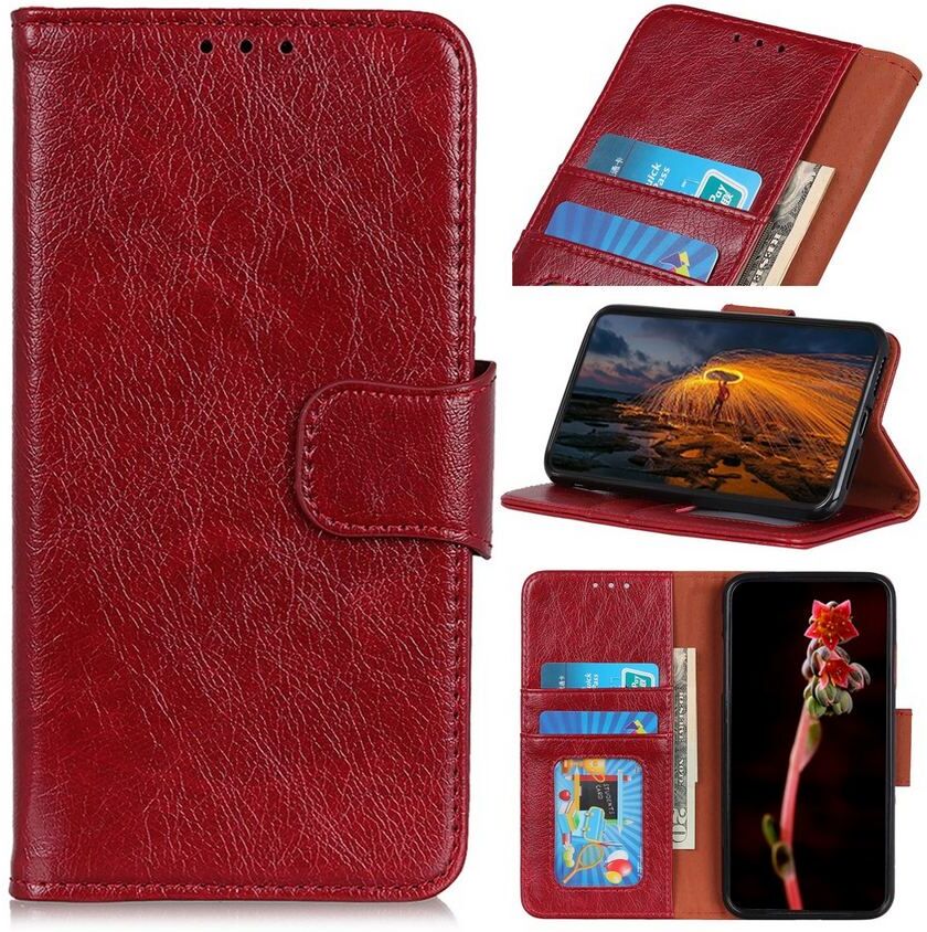 Puhelimenkuoret.fi Nokia 6.2 Lompakkokotelo Punainen Nahka Puhelimenkuoret.fi Nokia 6.2 Lompakkokotelo Punainen Nahka