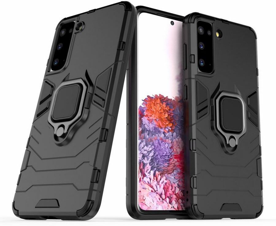 Puhelimenkuoret.fi Samsung Galaxy S21 5G Sormus Suojakuori Musta Puhelimenkuoret.fi Samsung Galaxy S21 5G Sormus Suojakuori Musta