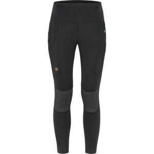 Fjällräven W's Abisko Trekking Tights Pro - kierrätetty polyesteri  - Black-Iron Grey - female - Size: XS