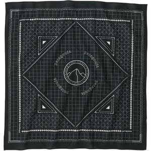 Patagonia Bandana - 100 % luomupuuvillahuivi  - Mountain Grid: Black - unisex