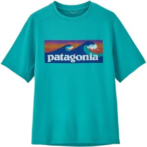 Patagonia Kids Cap SW T-paita - Kierrätetty polyesteri & polyesteri  - Boardshort Logo: Subtidal Blue - unisex - Size: M