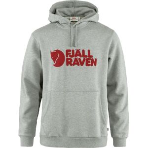 Miesten Fjällräven Logo -huppari - 100% luomupuuvillaa  - Grey-Melange - male - Size: M