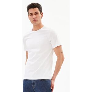 Armedangels Miesten Jaames T-paita - Luomupuuvillaa  - White - male - Size: S