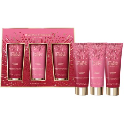 BAYLIS & HARDING Midnight Cherry Hand Trio Gift Set BAYLIS & HARDING Midnight Cherry Hand Trio Gift Set