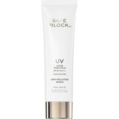Missha Safe Block RX Cover Tone Up Sun Mineraalinen voide SPF50+ - Auringonsuoja kasvoille ja herkille alueille Missha Safe Block RX Cover Tone Up Sun Mineraalinen voide SPF50+ - Auringonsuoja kasvoille ja herkille alueille