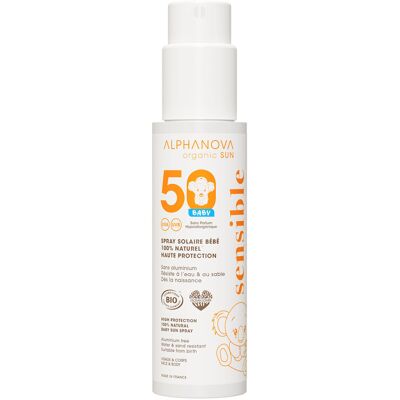 ALPHANOVA Organic Sun Natural Baby Sun Spray SPF50 100g ALPHANOVA Organic Sun Natural Baby Sun Spray SPF50 100g