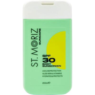 ST. MORIZ Suncare Body Sunscreen SPF30 200ml ST. MORIZ Suncare Body Sunscreen SPF30 200ml